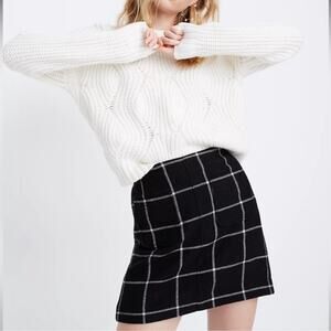 Madewell size 2 Museum Patch-Pocket Mini Skirt in Windowpane